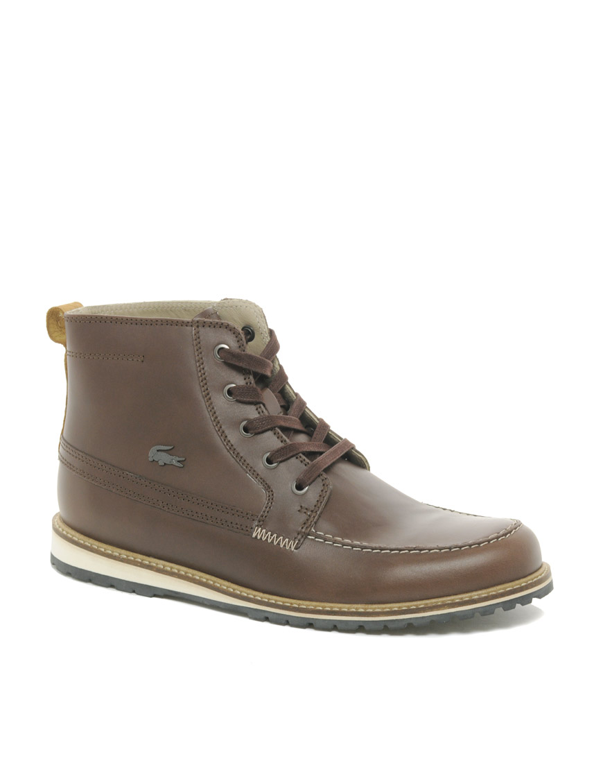 Lacoste Marceau Boots in Brown for Men - Lyst