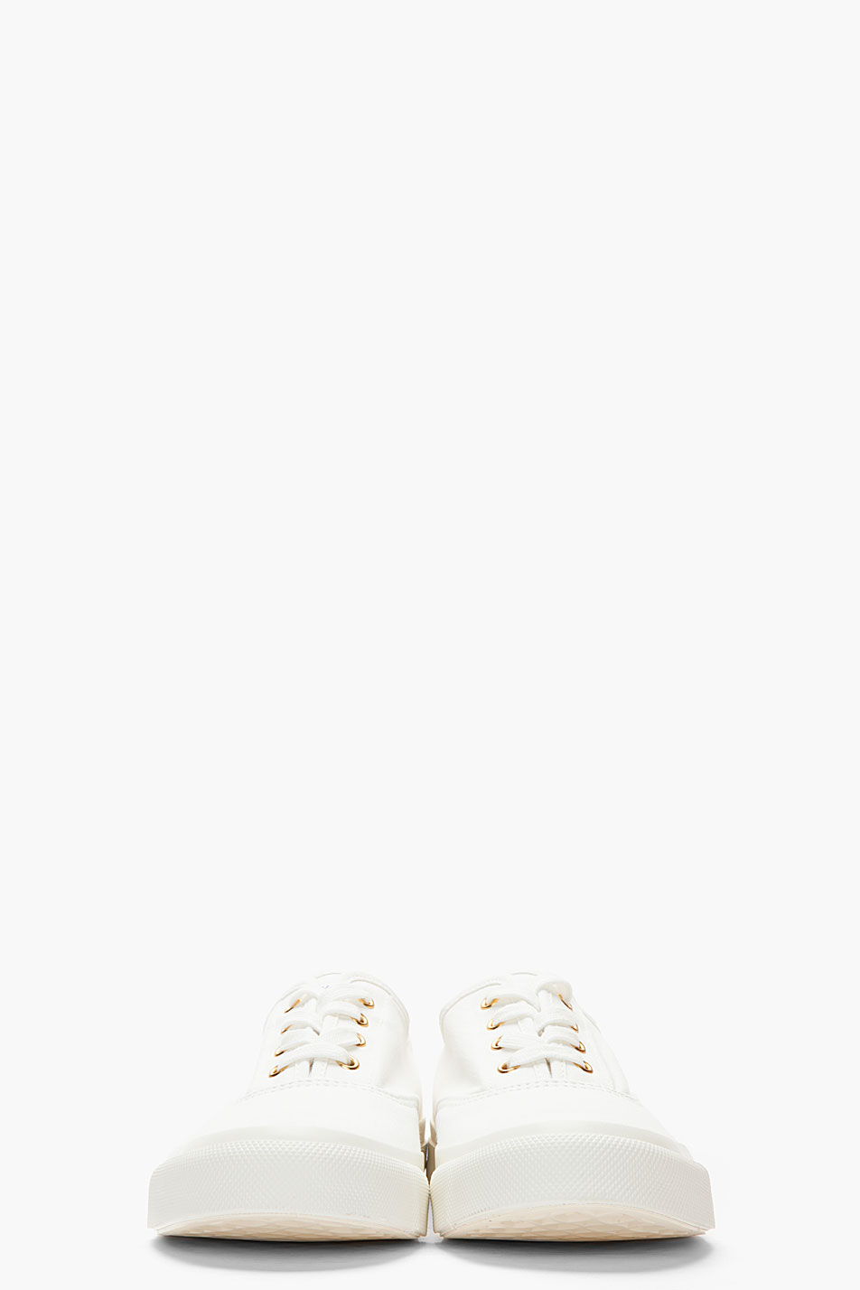 Lyst - Maison Kitsuné White Classic Canvas Sneakers in White for Men