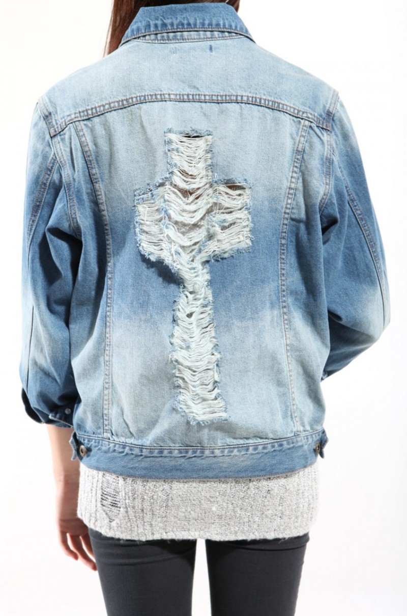 jean jacket distressed