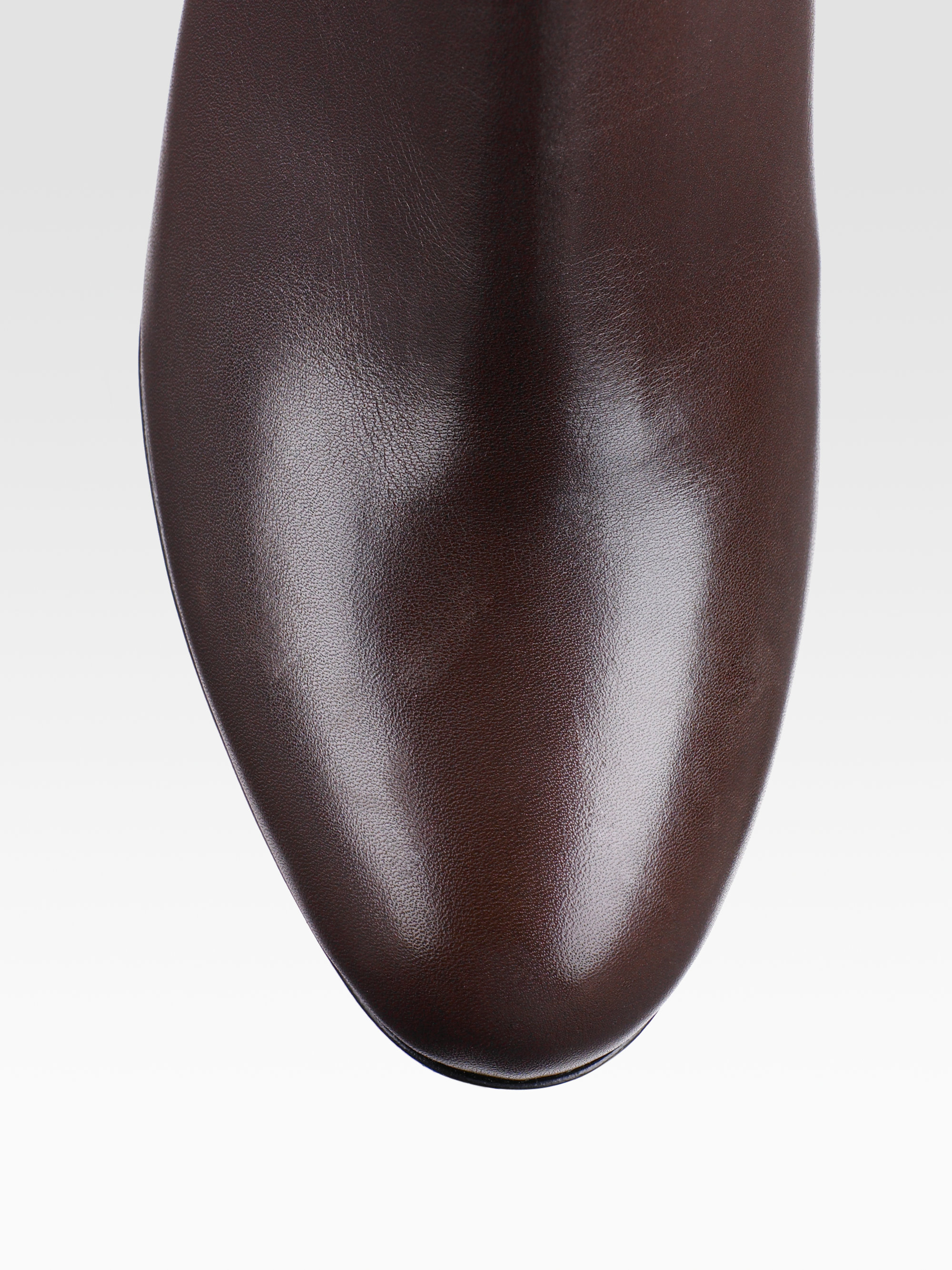 Christian louboutin Simple 85 Leather Ankle Boots in Black | Lyst