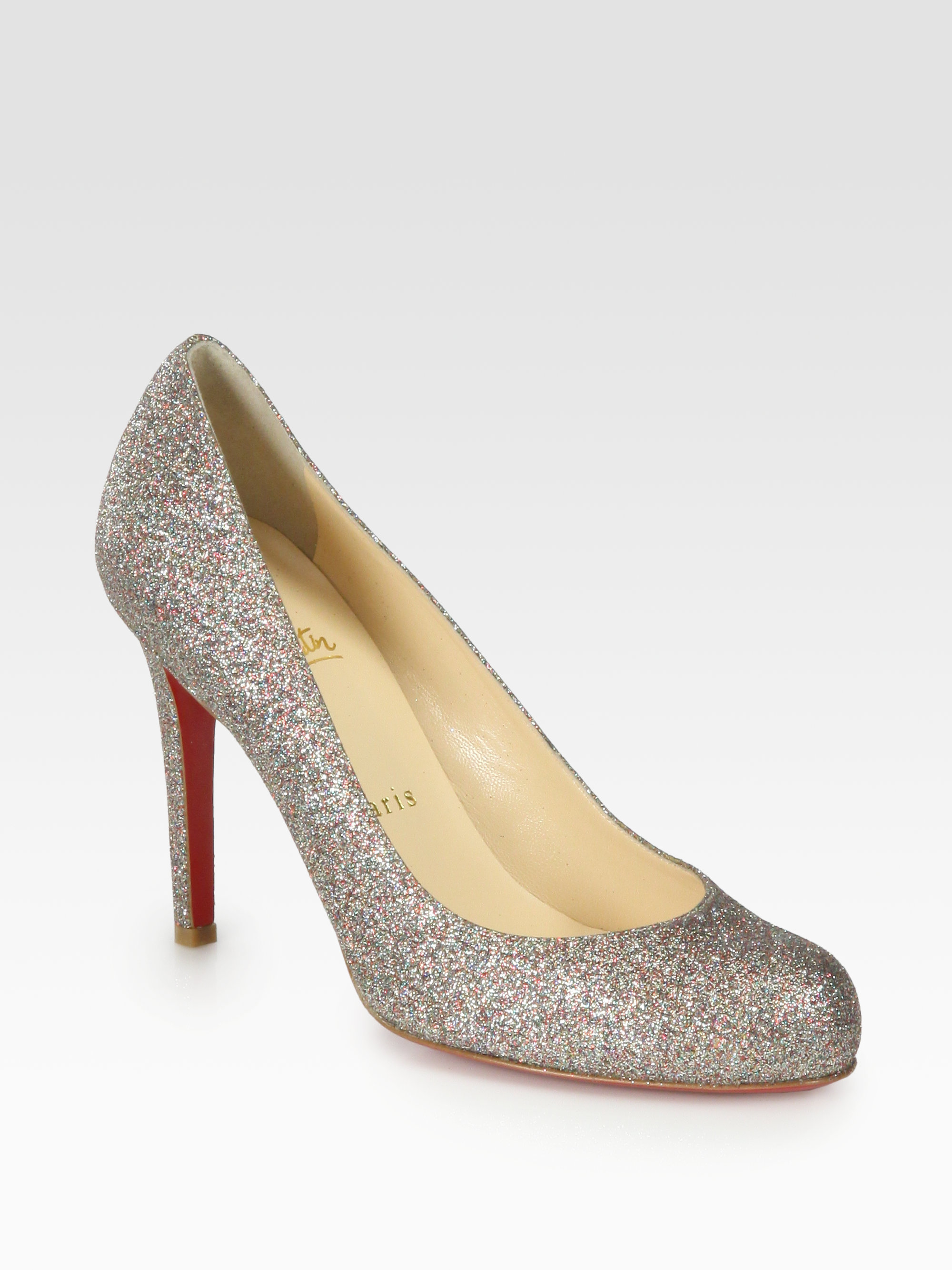 Christian Louboutin Simple 100 Glitter Pumps Lyst