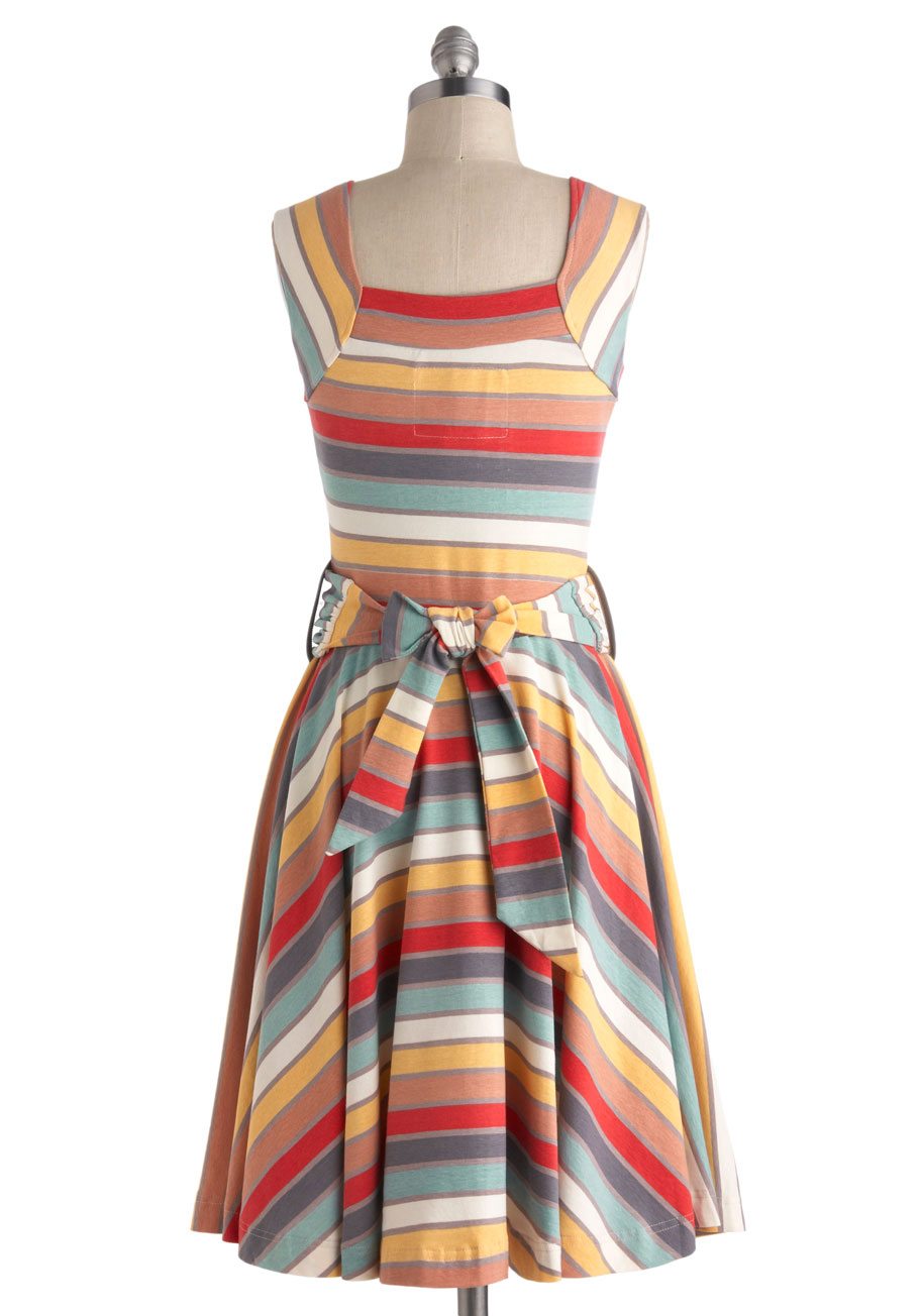ModCloth Guest Of Honor Dress in Stripes - Lyst