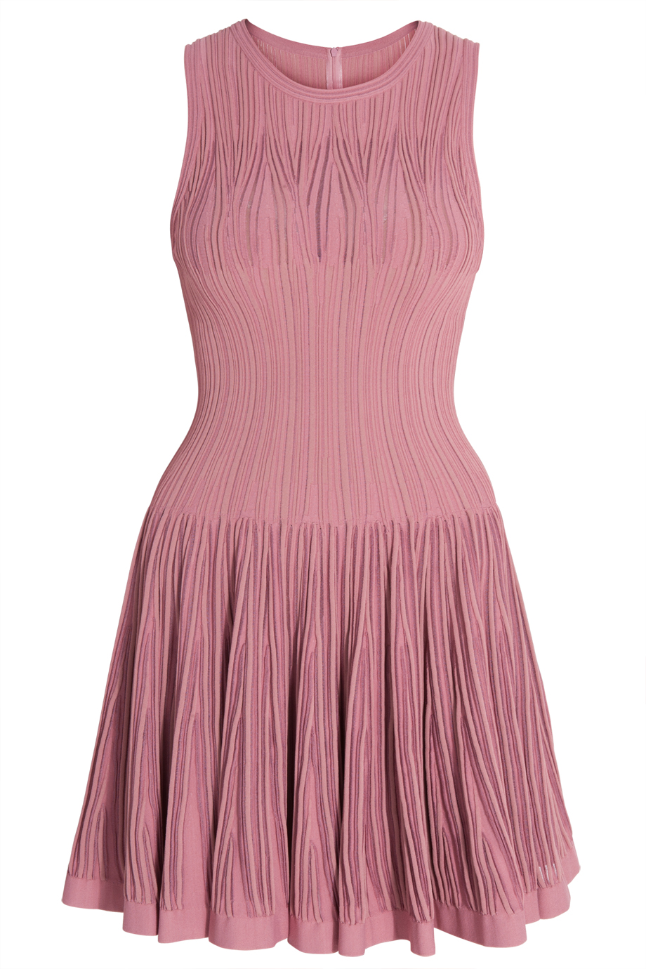 Alaïa Aigrette Boat Neck Dress in Blush (Pink) - Lyst