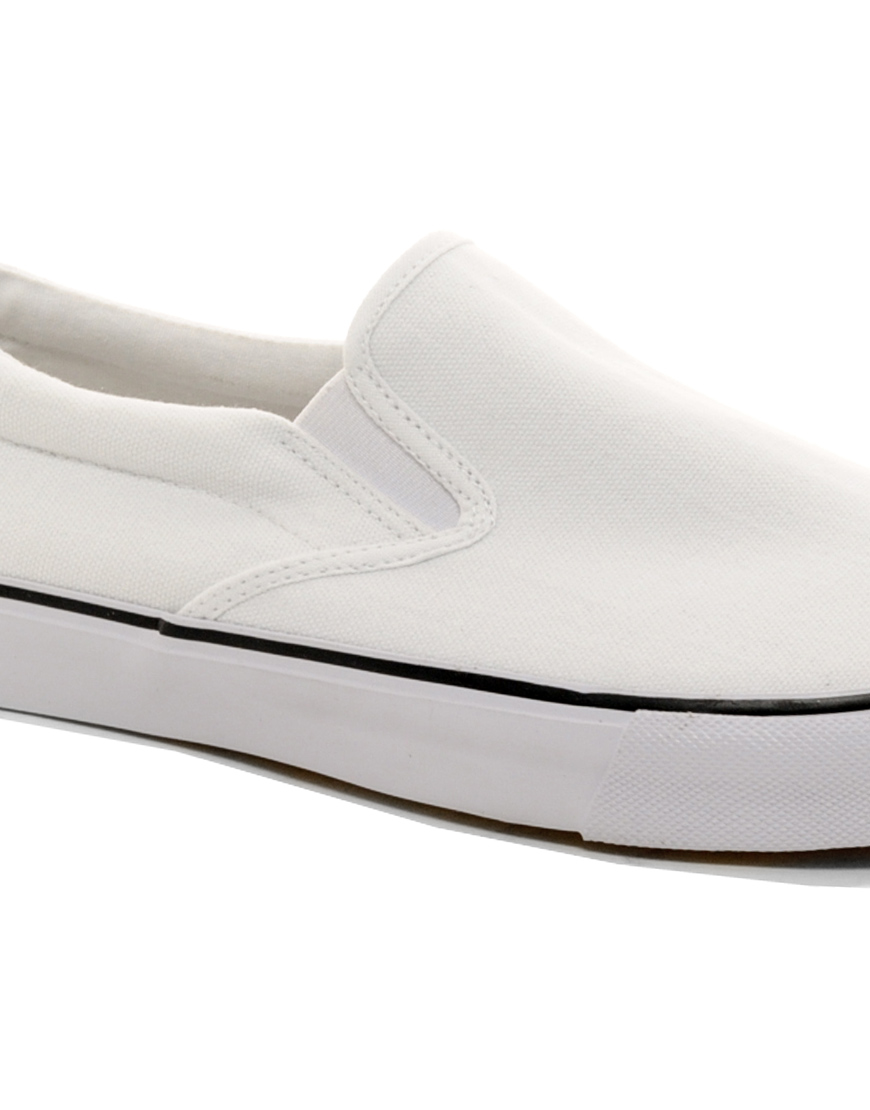 asos white plimsolls