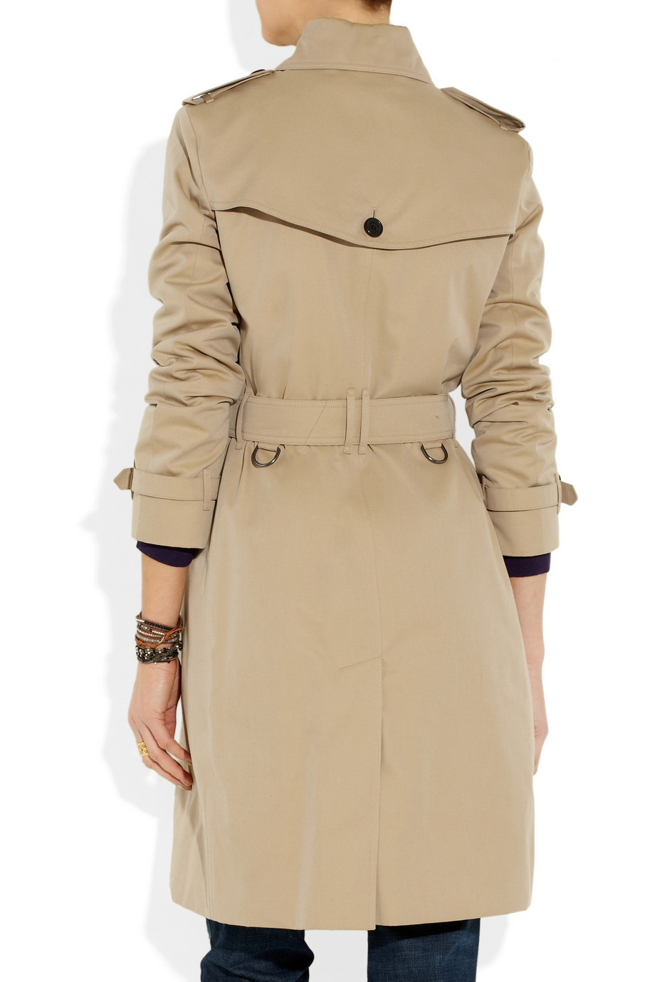 Lyst - Burberry Cotton-Twill Trench Coat in Brown