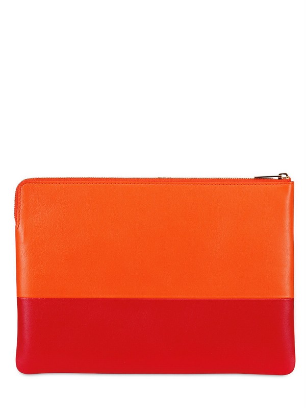 celine leather pouch