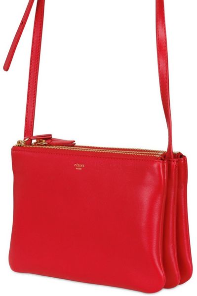 all red celine purse