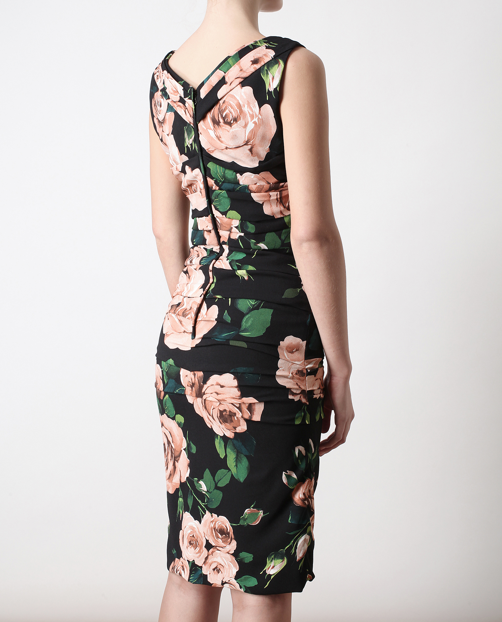 dolce gabbana ruched dress