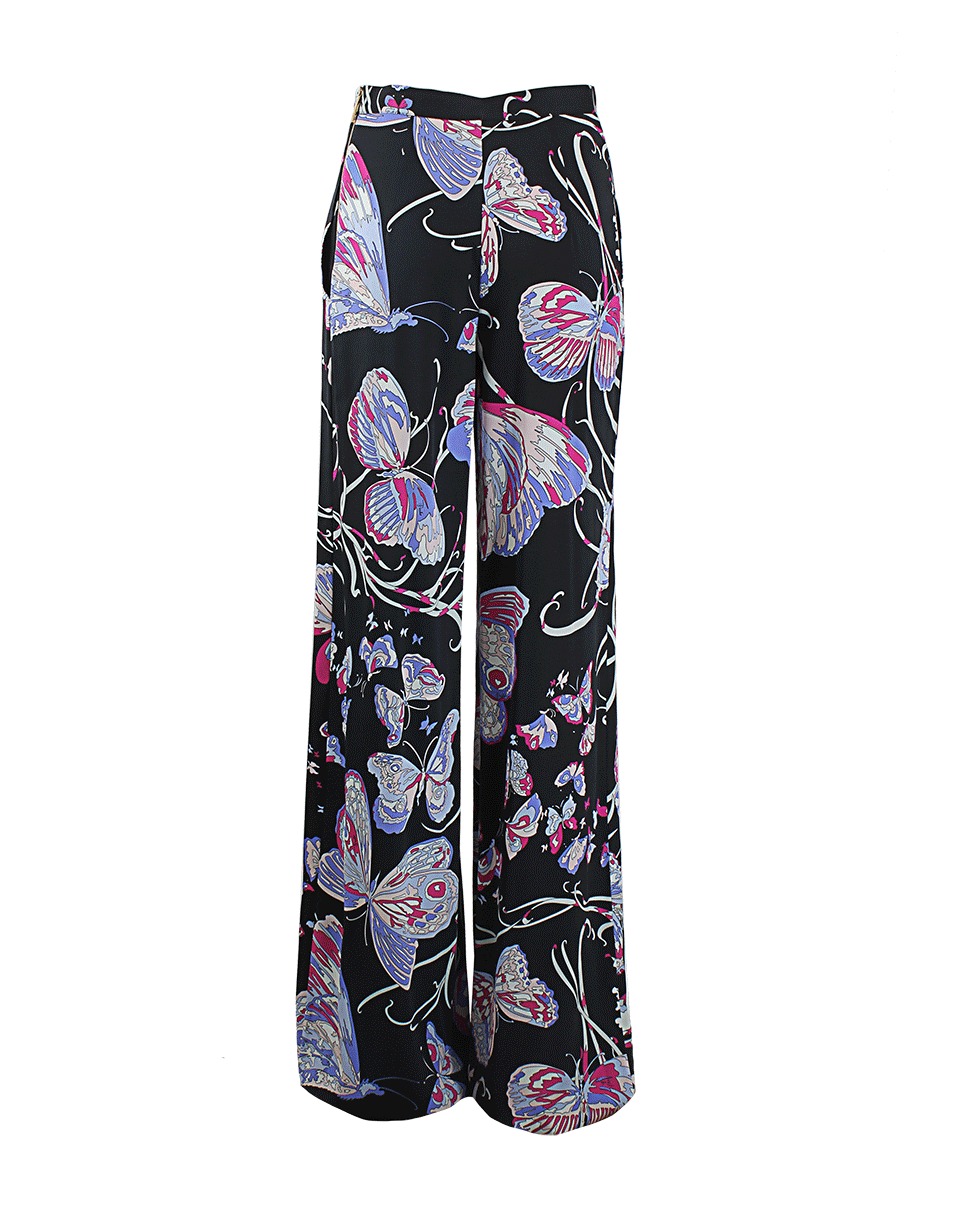 Lyst - Emilio Pucci Butterfly Print Palazzo Pant in Black