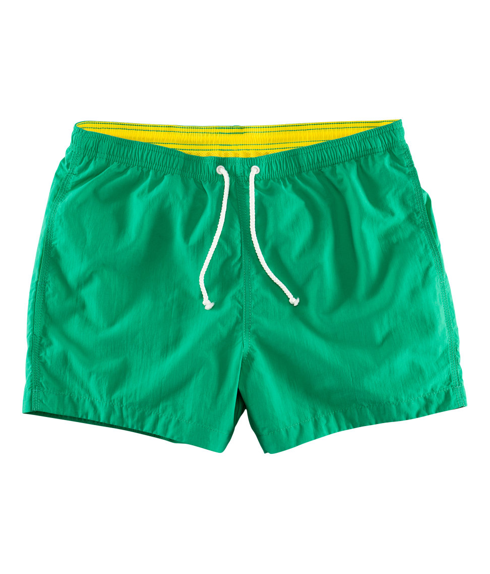 Lyst - H&m Swim Shorts in Green for Men