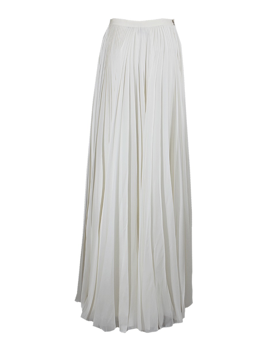 ivory chiffon maxi skirt