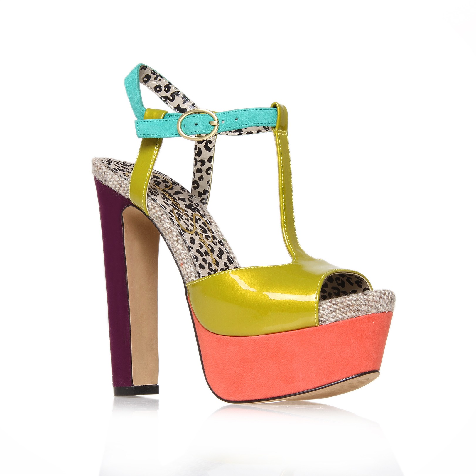 jessica simpson multi colored heels