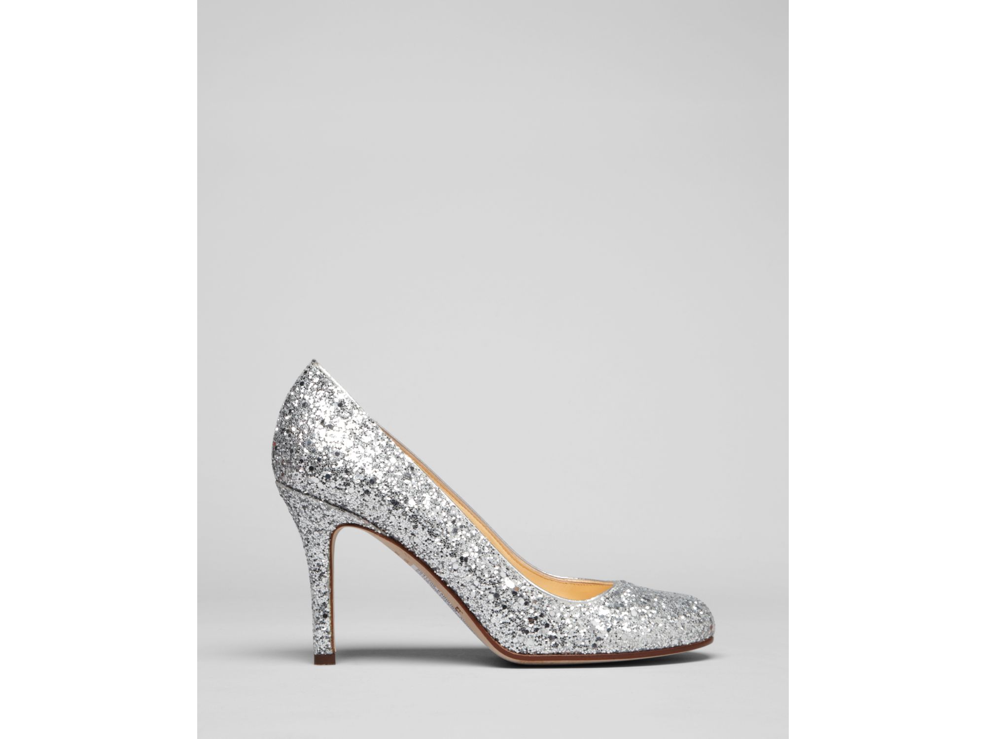 kate spade silver heels