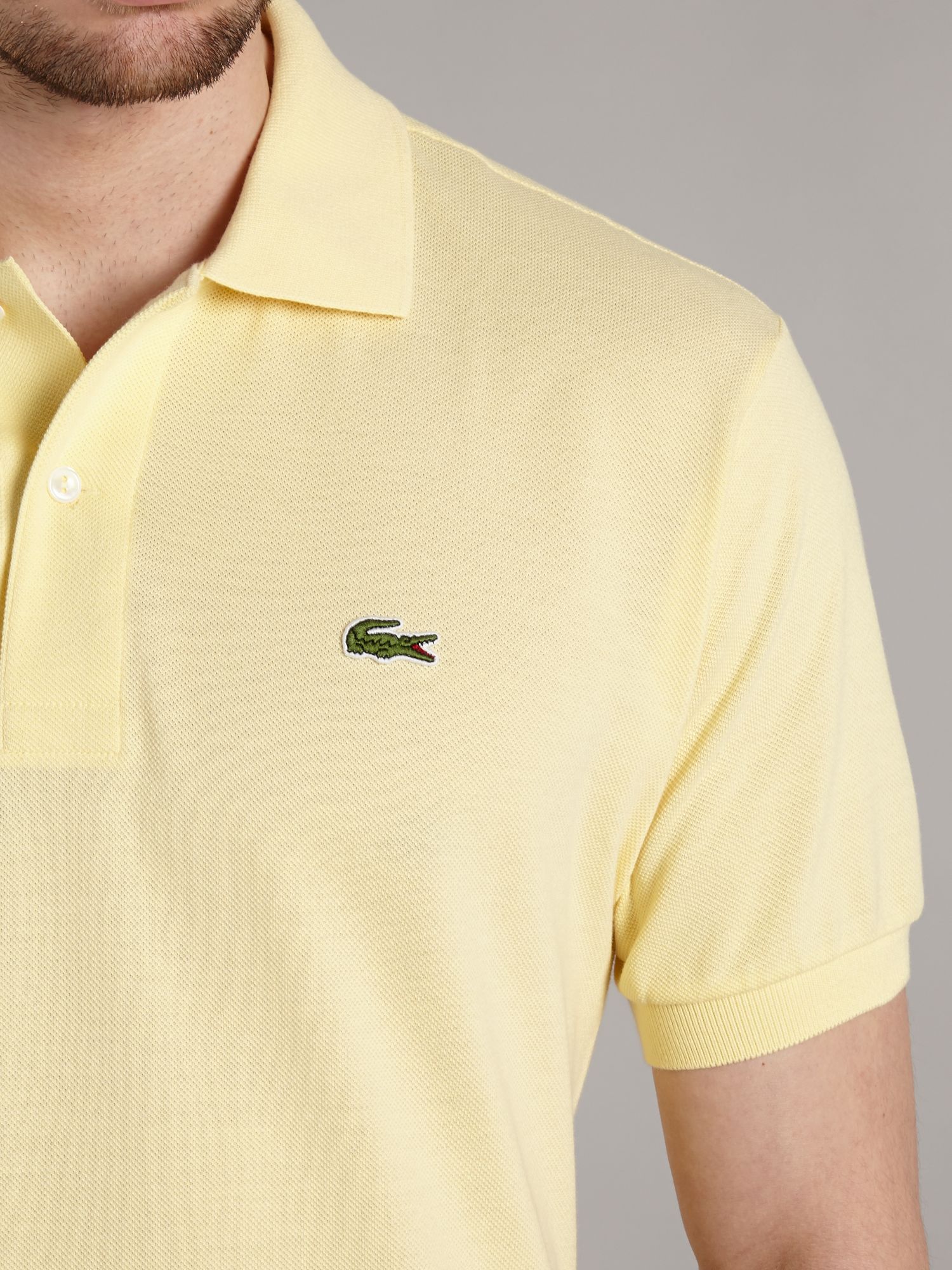 Lacoste Classic Polo Shirt in Pastel Yellow (Yellow) for Men - Lyst
