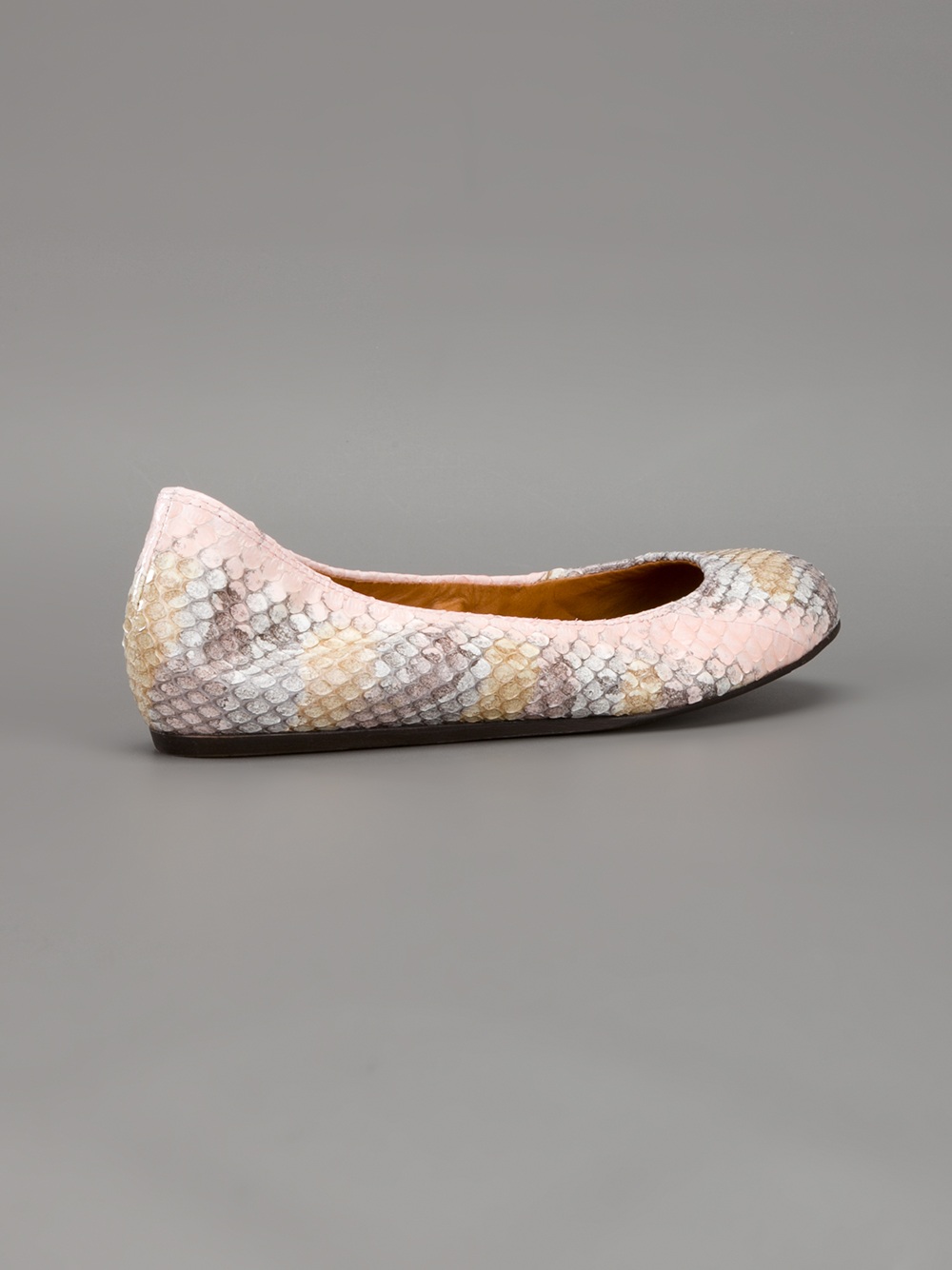 snakeskin ballerinas