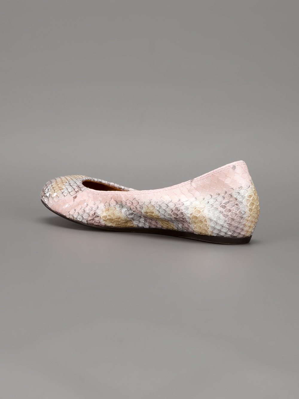 snakeskin flat
