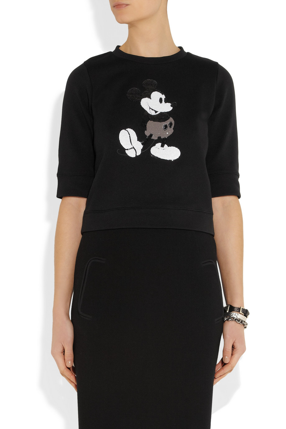 Marc Jacobs Mickey Mouse-Sequined Jersey Sweatshirt in ...