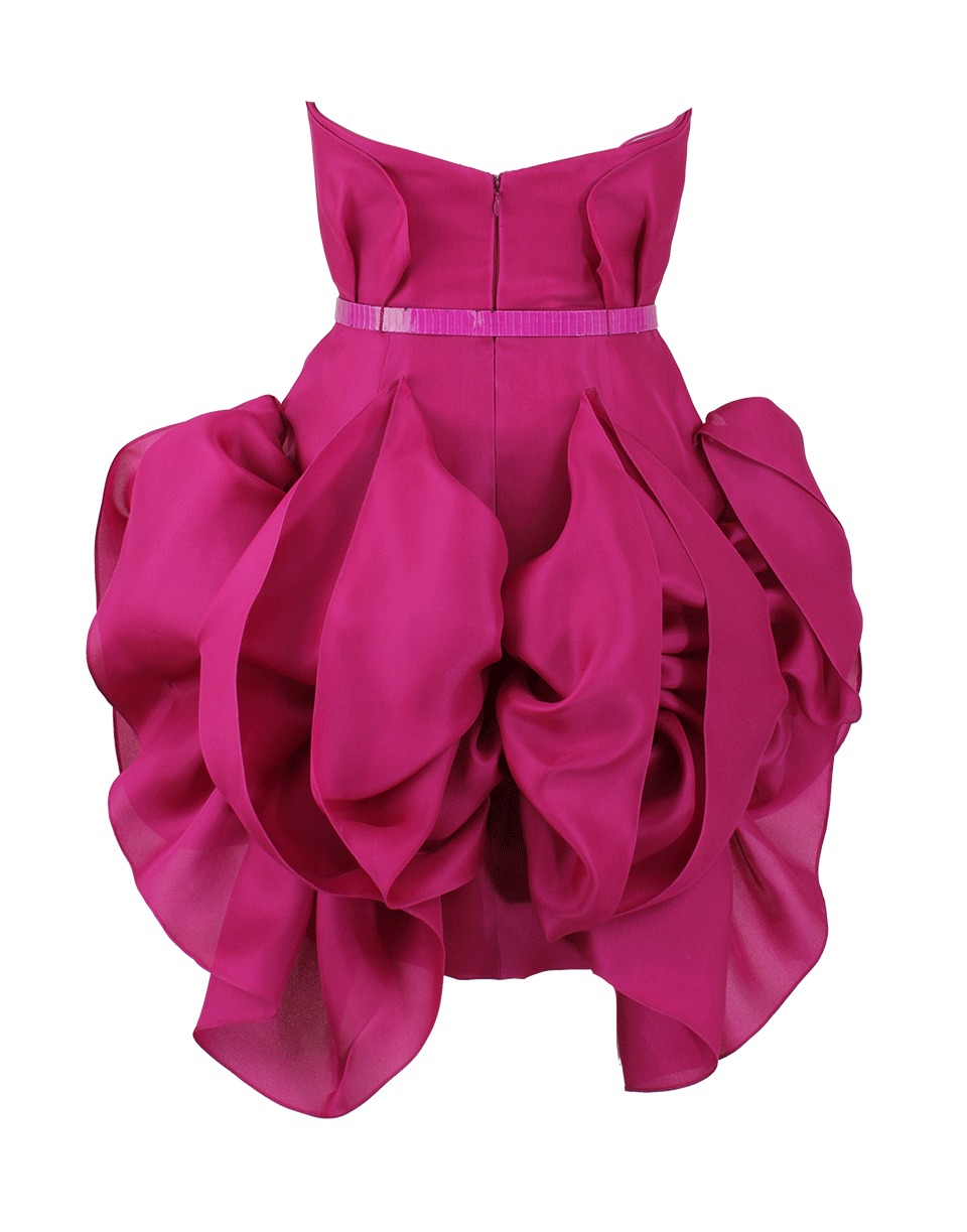 Marchesa Strapless Floral Skirt Dress in Purple | Lyst