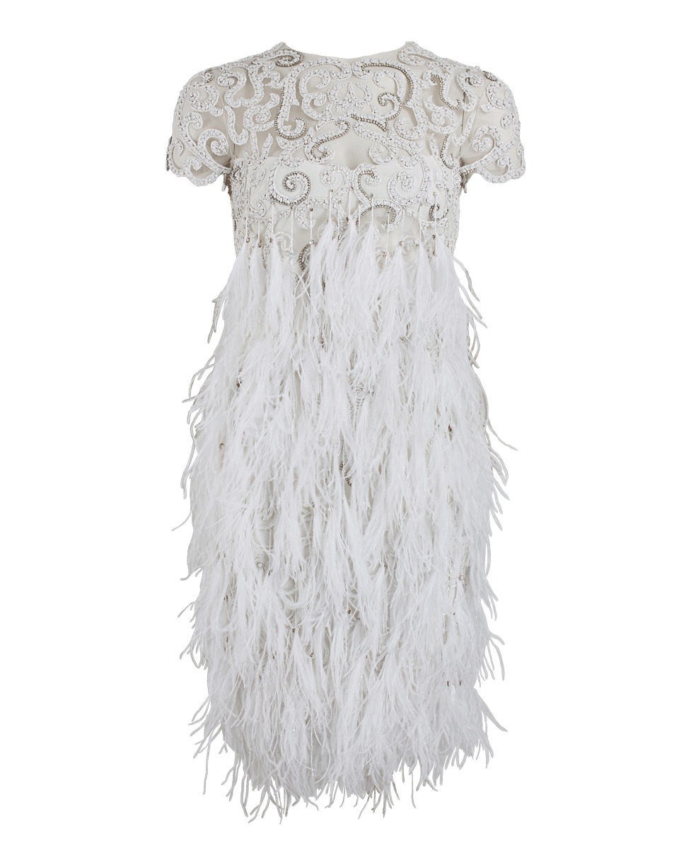 tulle feather robe