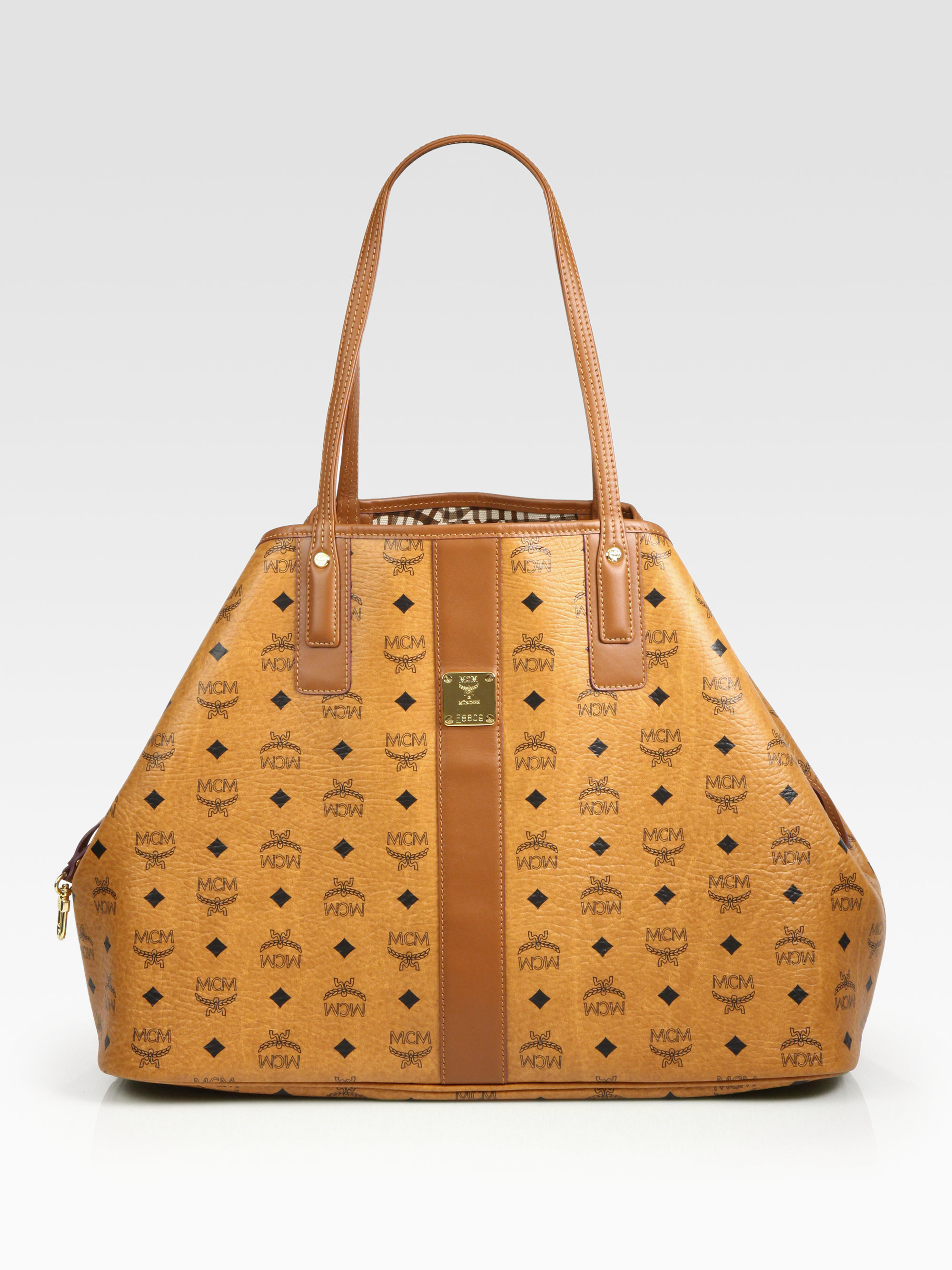 large mcm tote bag