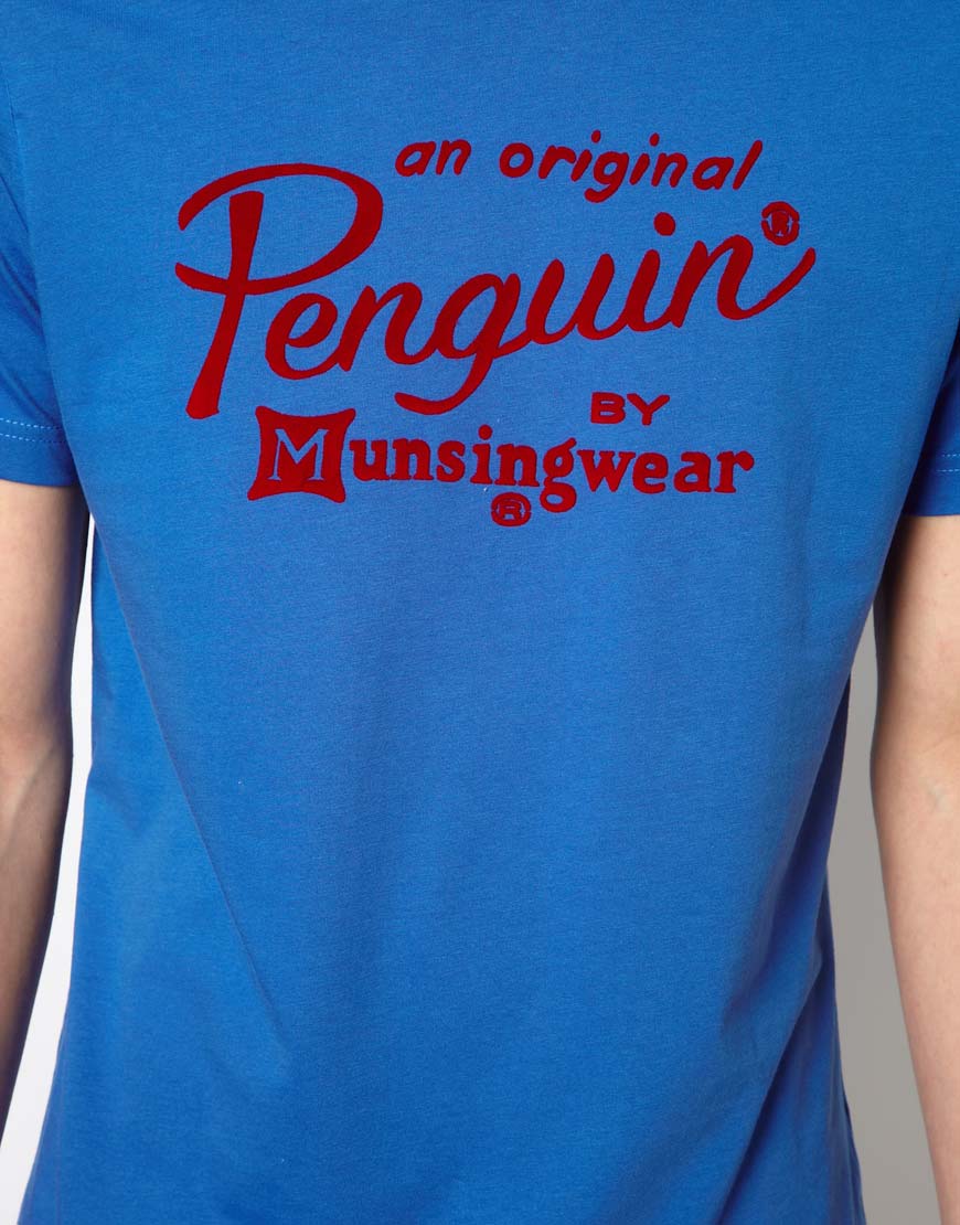Original Penguin Tshirt with Penguin Logo in Navy (Blue) for Men - Lyst