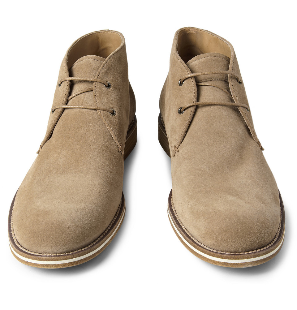tod's desert boots in suede