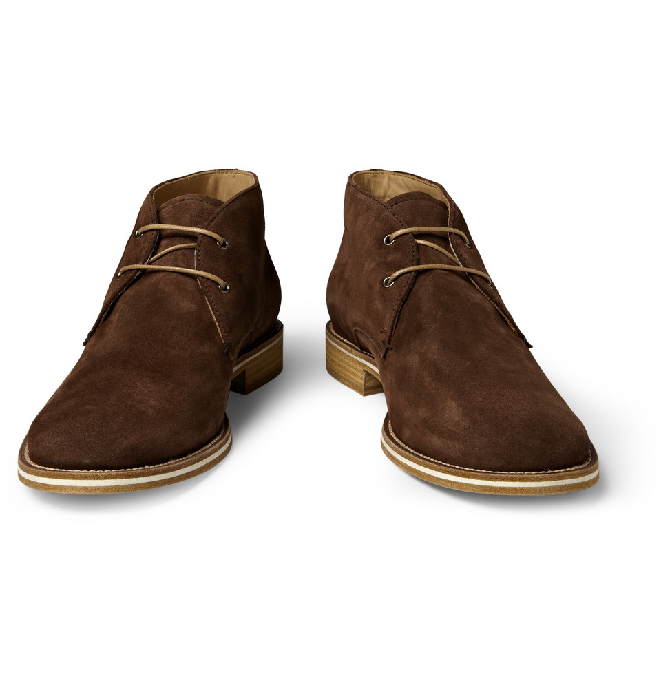 tod's suede boots mens