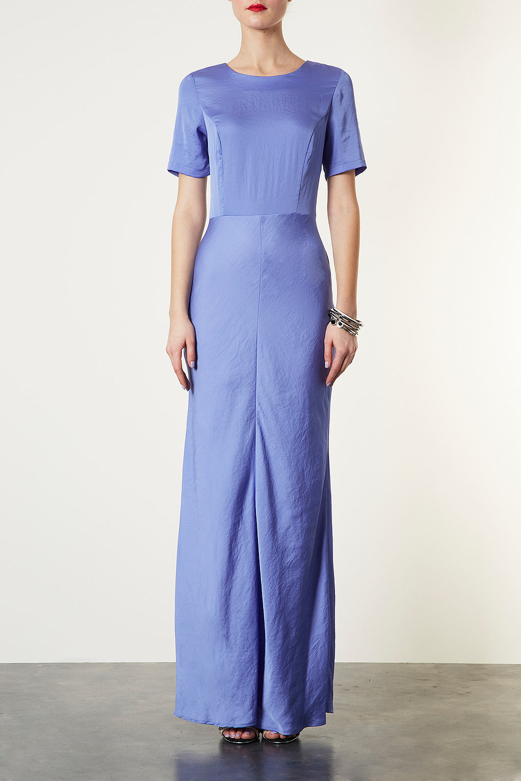 topshop blue maxi dress