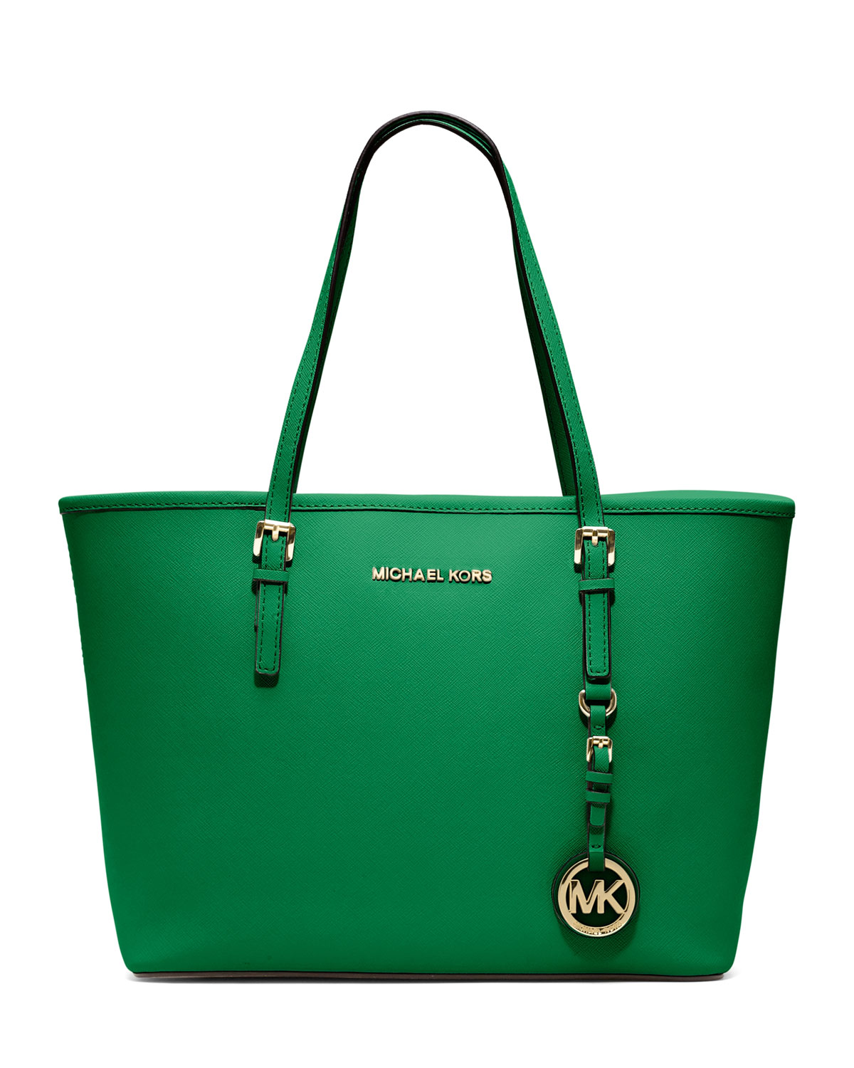 Arriba 66+ imagen michael kors jet set green bag