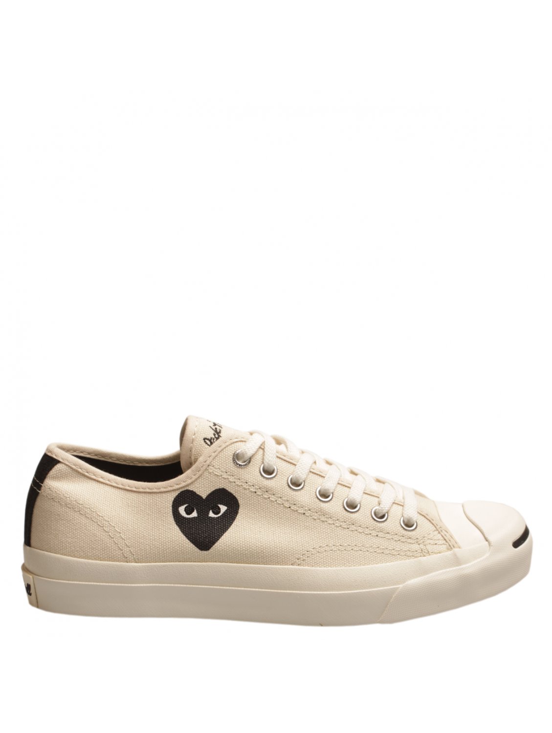 Comme des garçons Mens Play Jack Purcell Converse Cream with Black ...