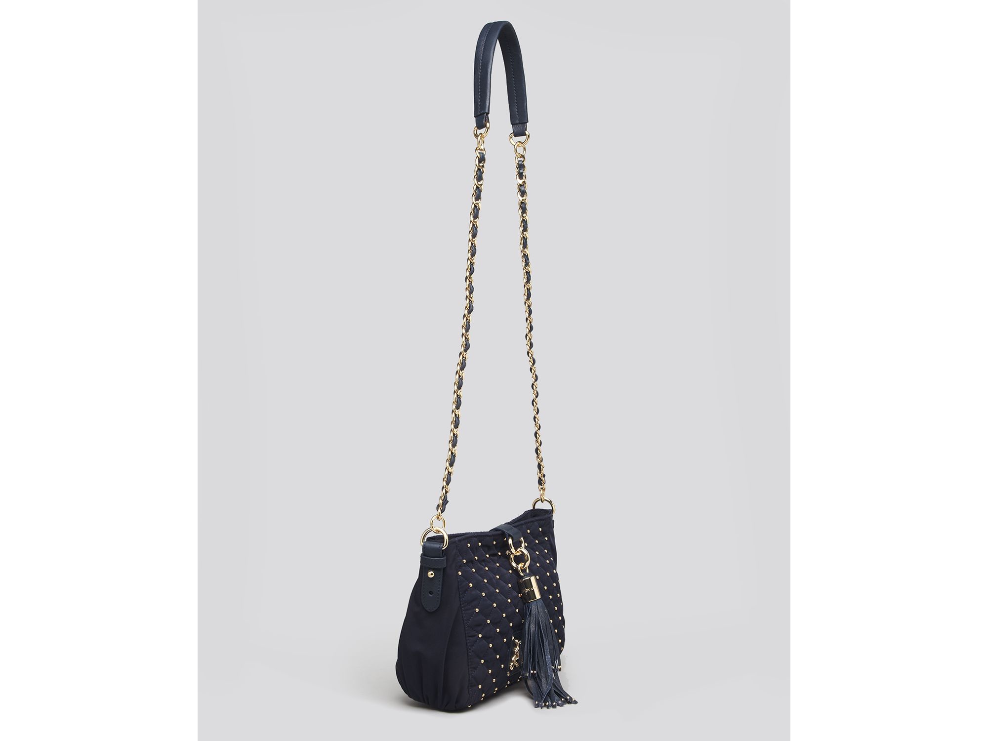 Juicy Couture Quilted Nylon Crossbody Bag in Blue - Lyst