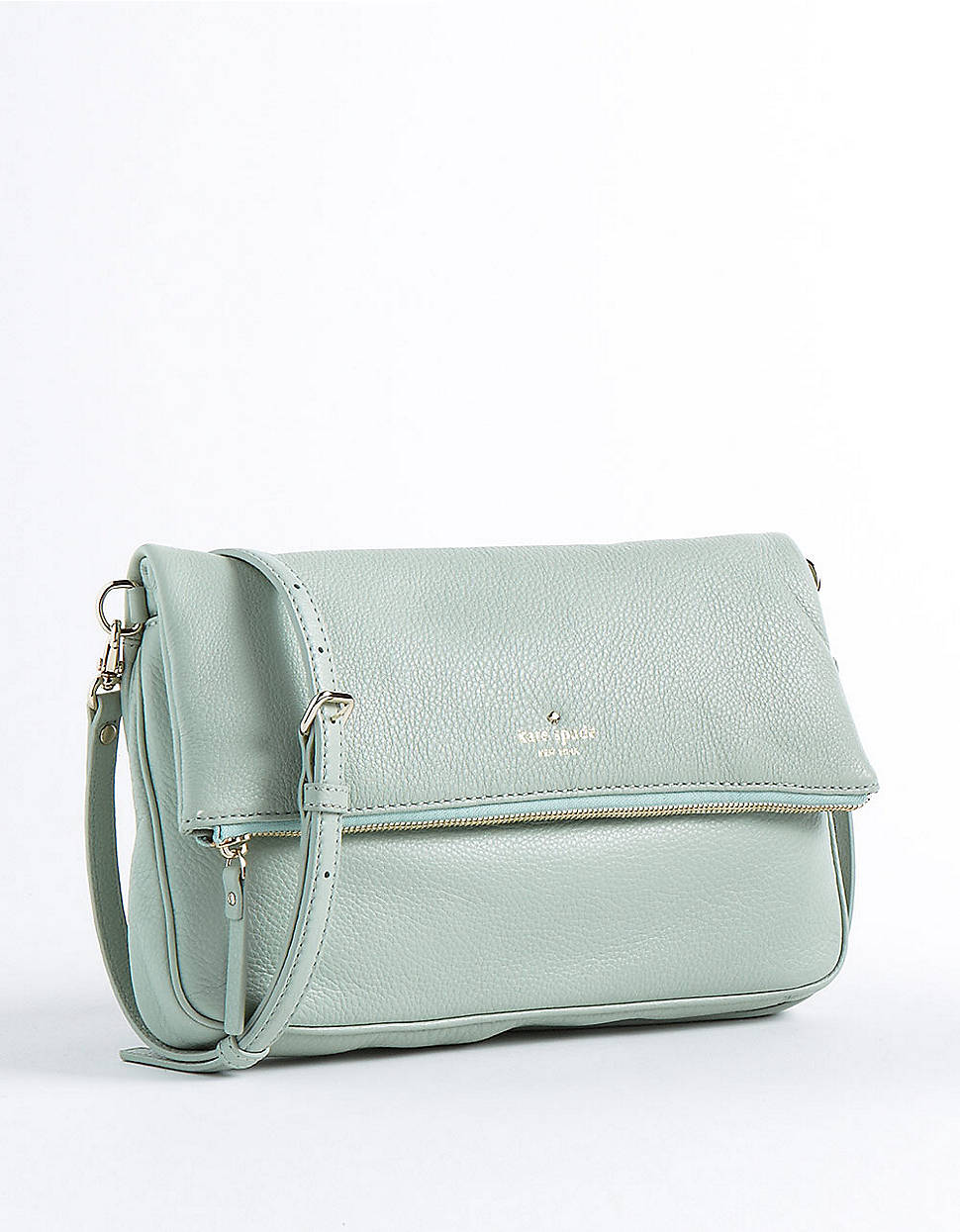 Kate Spade Clarke Leather Messenger Bag in Dusty Mint (Green) Lyst