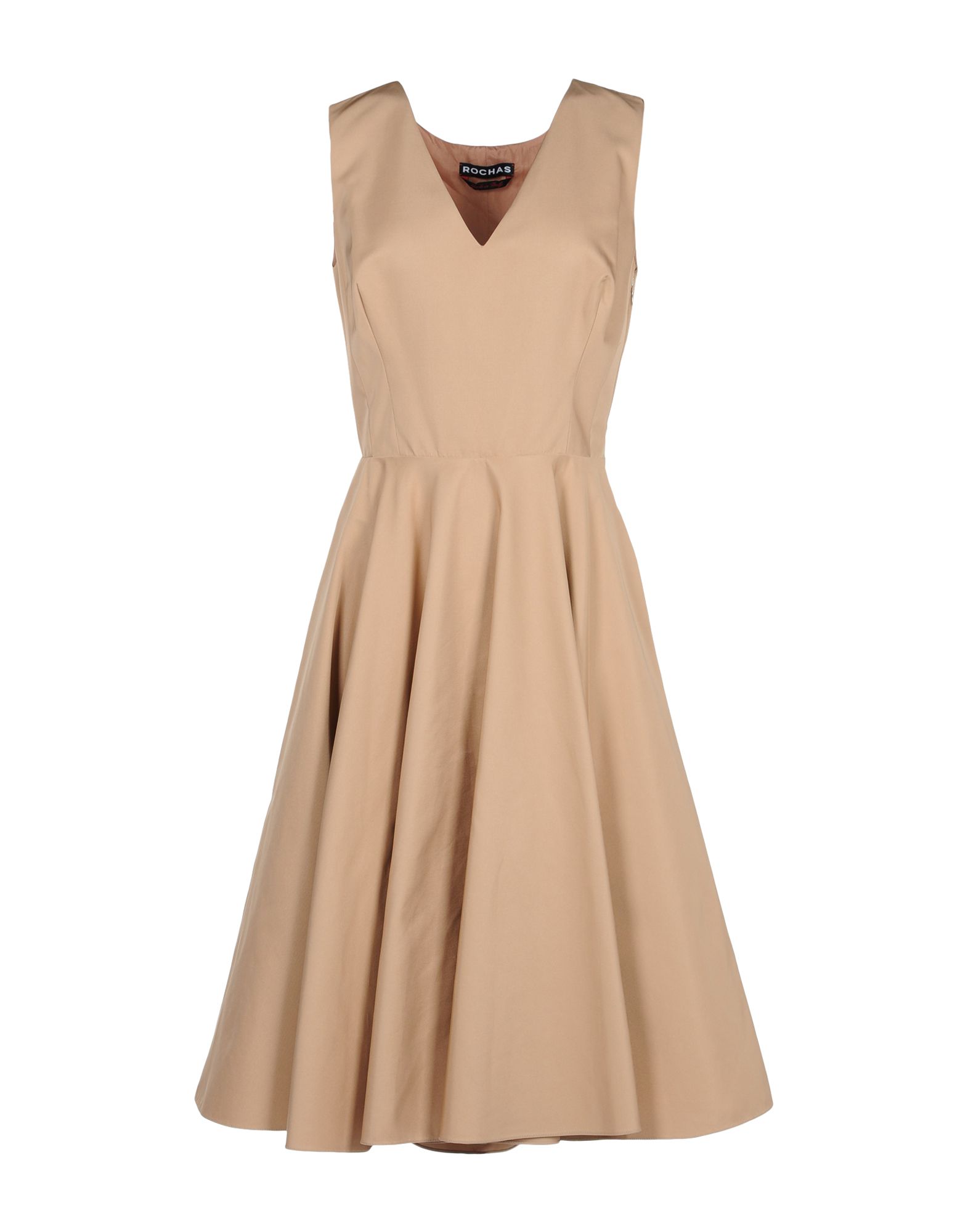 Rochas Short Dresses in Beige (skin color) | Lyst