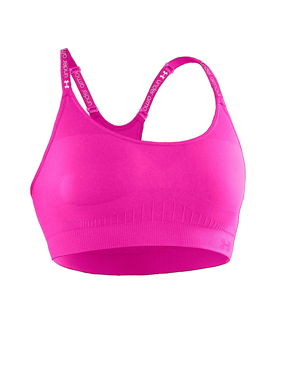 Under Armour Seamless Racerback Sports Bra in Pink (tropic pink) | Lyst