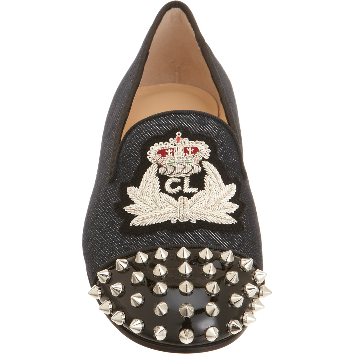 sneaker replicas - christian louboutin flat raw denim
