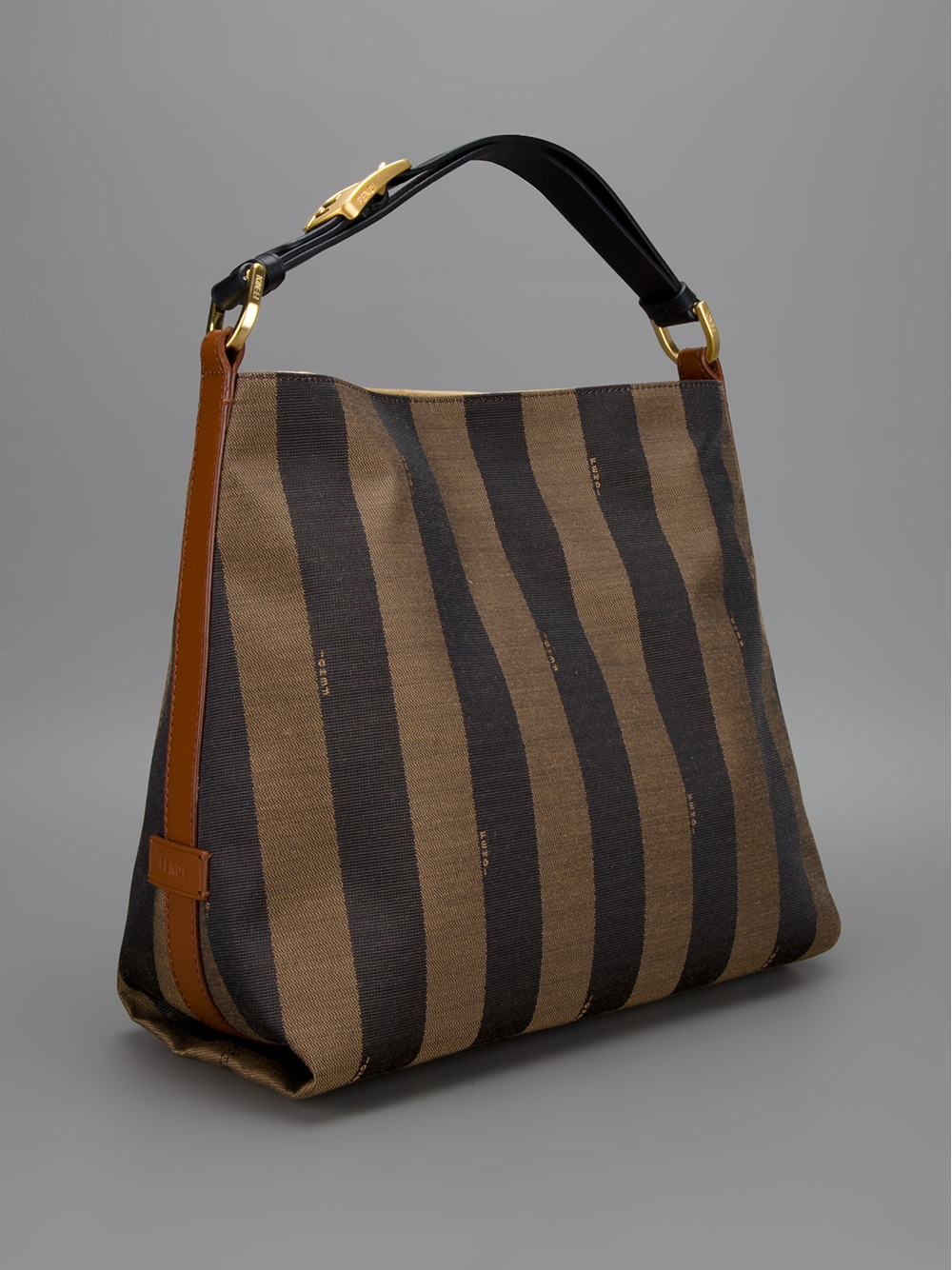 fendi striped tote