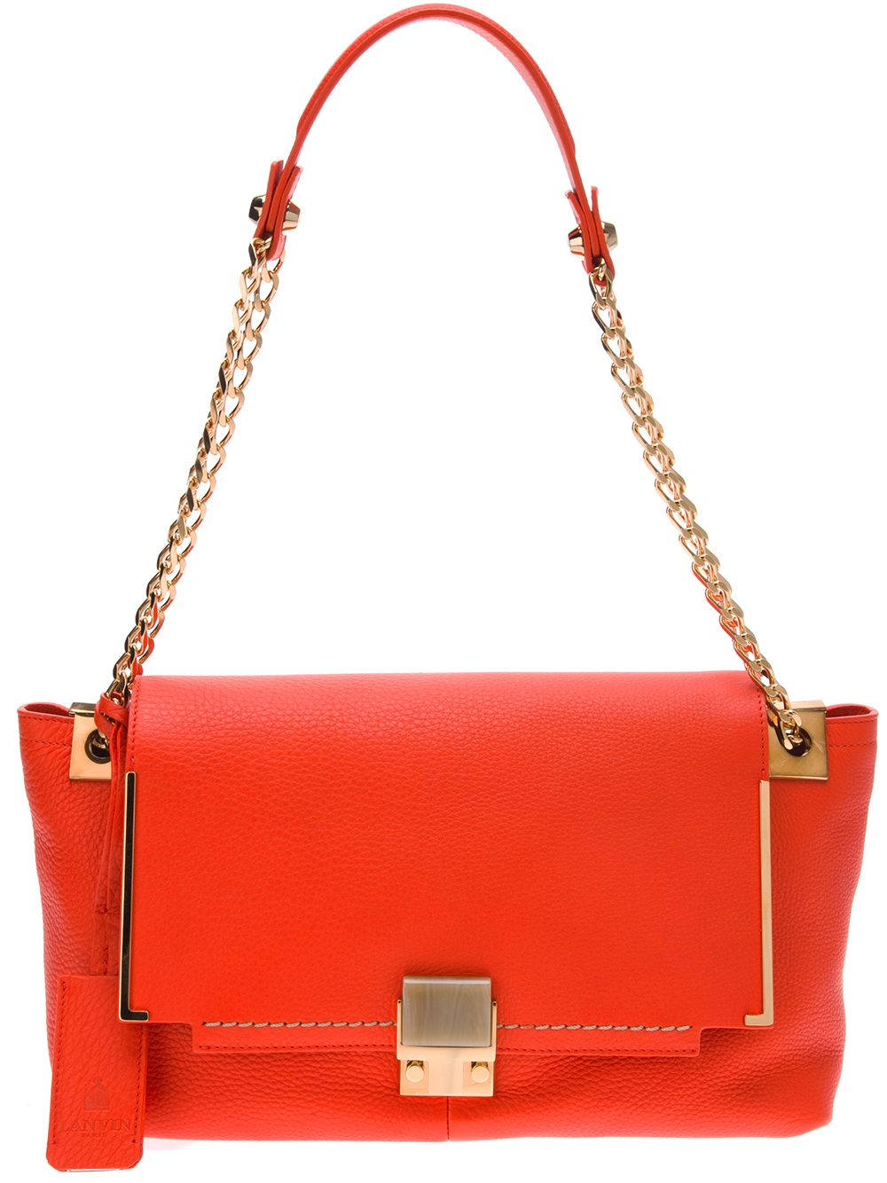 Lyst Lanvin Shoulder Bag in Orange