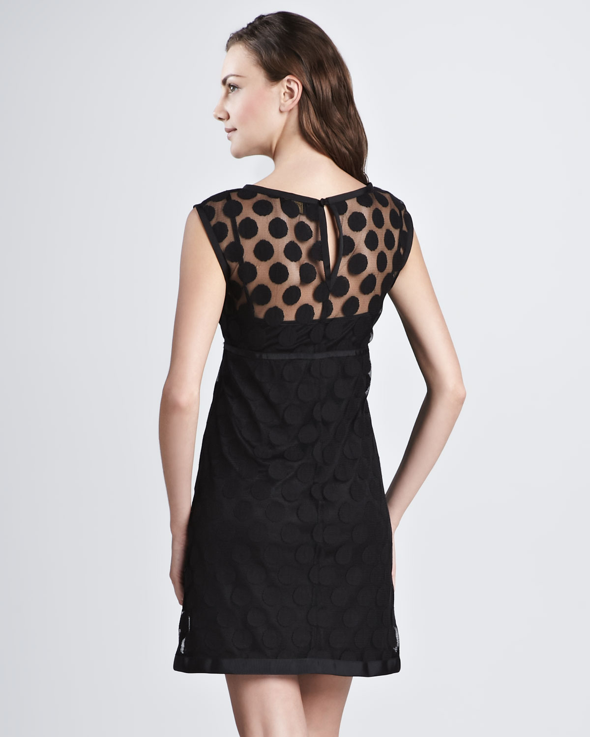 Laundry by Shelli Segal Polkadot Lace Dress in Black Lyst