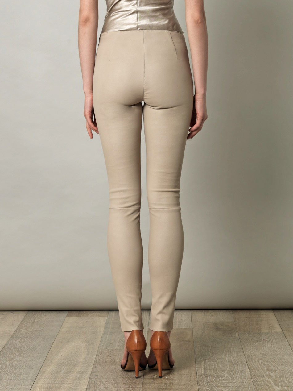 Beige Leather Leggings Outfitters