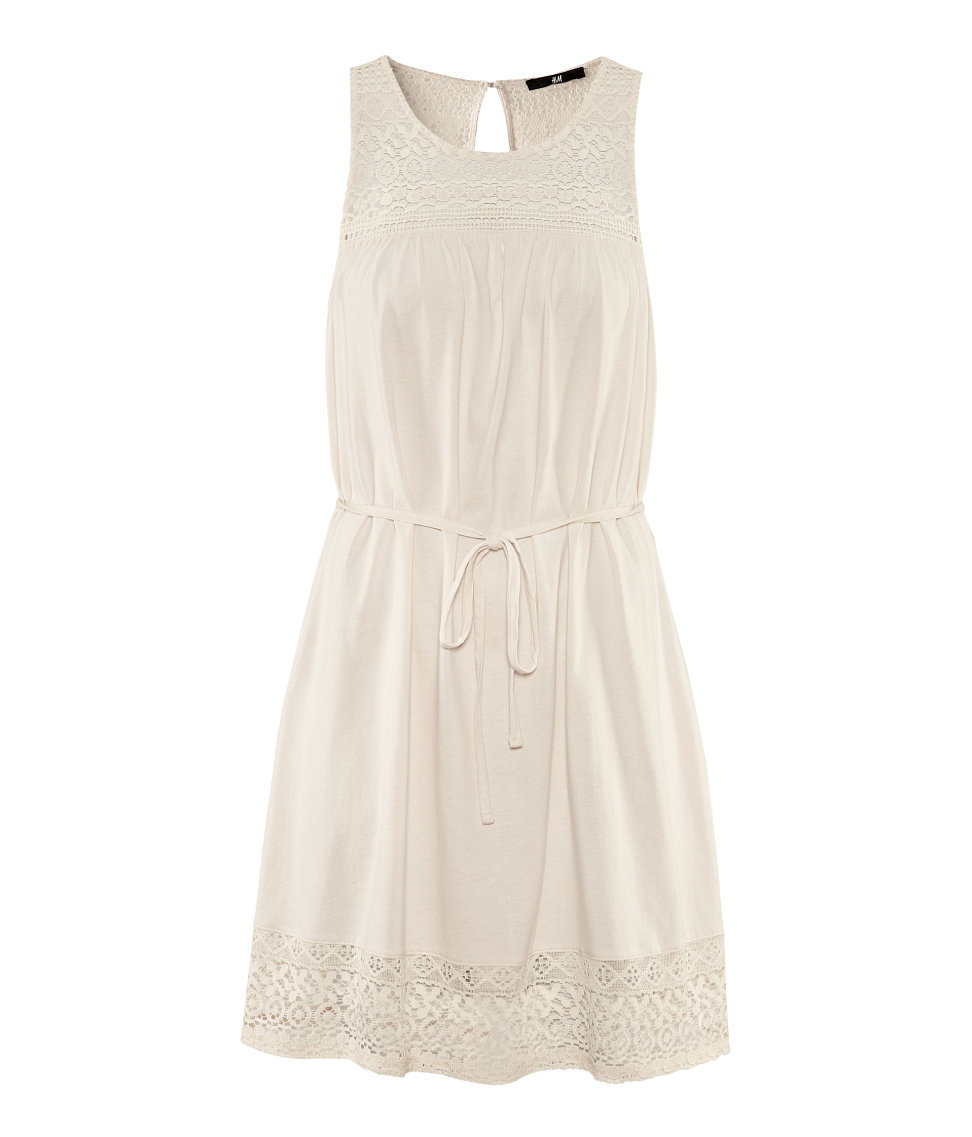 Lyst H&M Dress in White