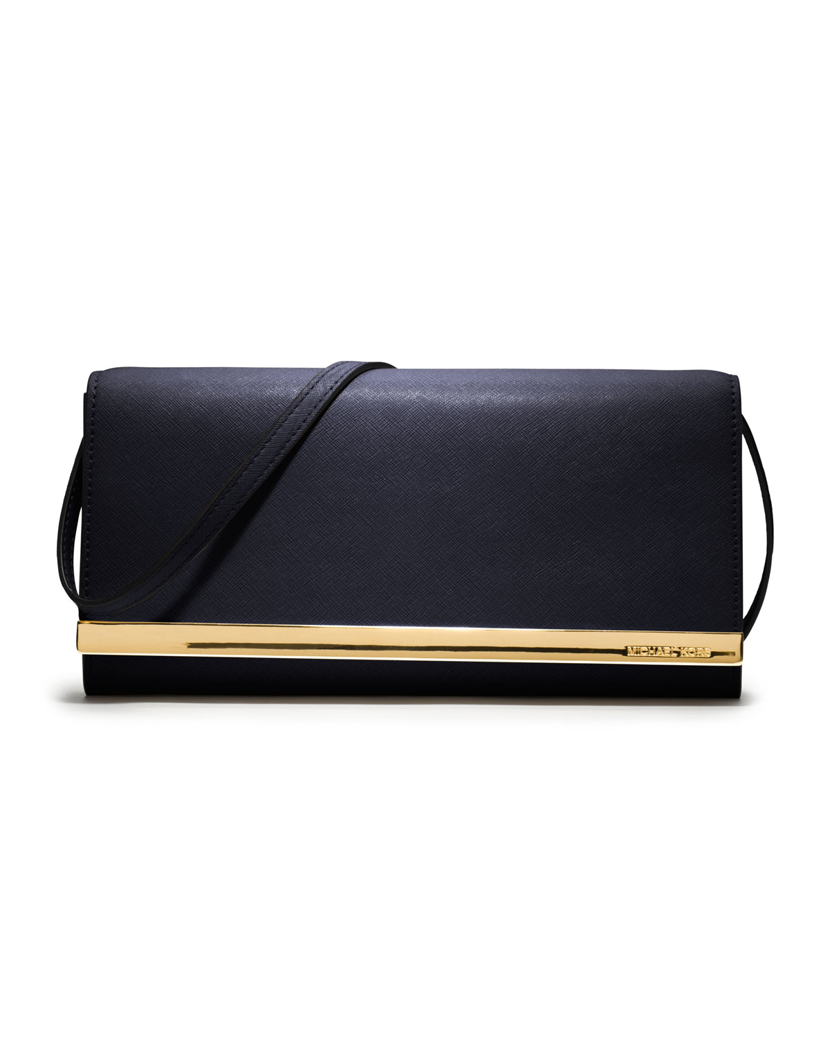 michael kors navy clutch