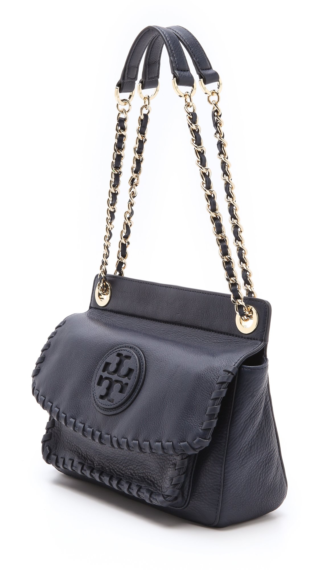 Lyst - Tory Burch Marion Small Shoulder Bag in Blue
