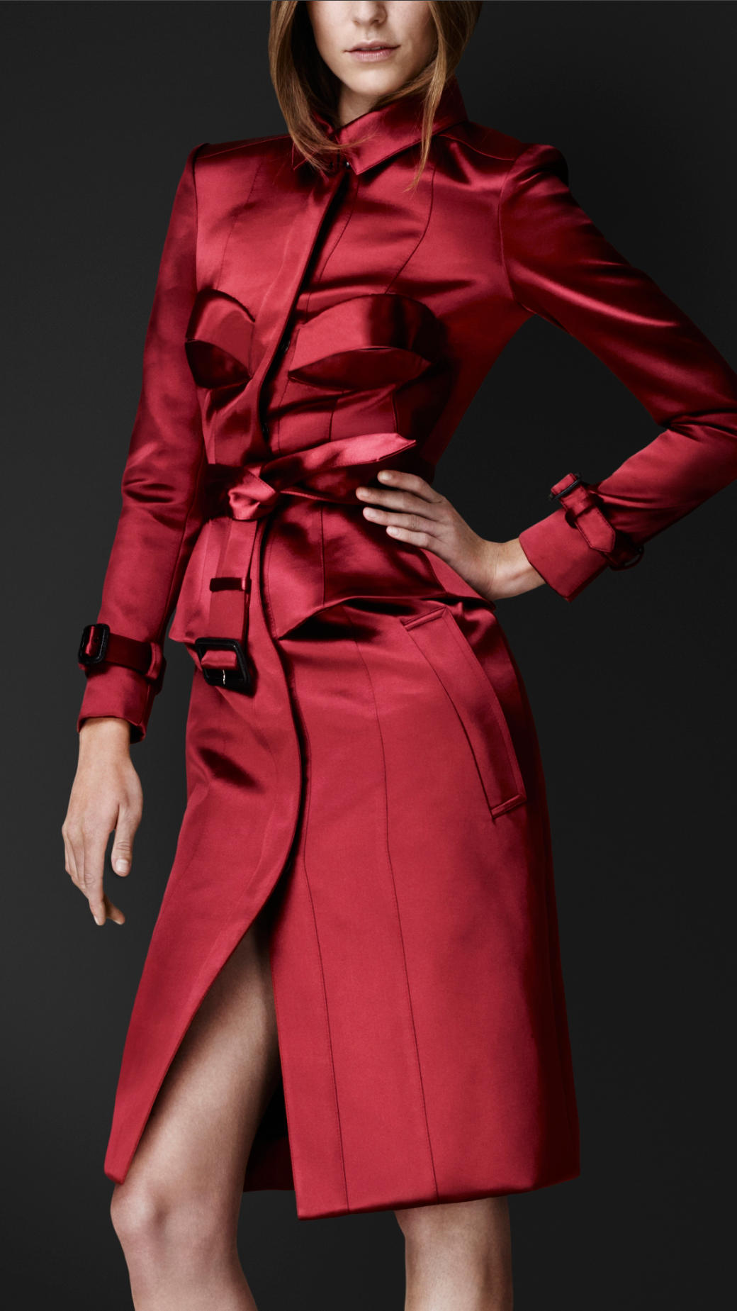 All Women S Coats Nordstrom T Tahari Crepe Trench Coat Regular Pee