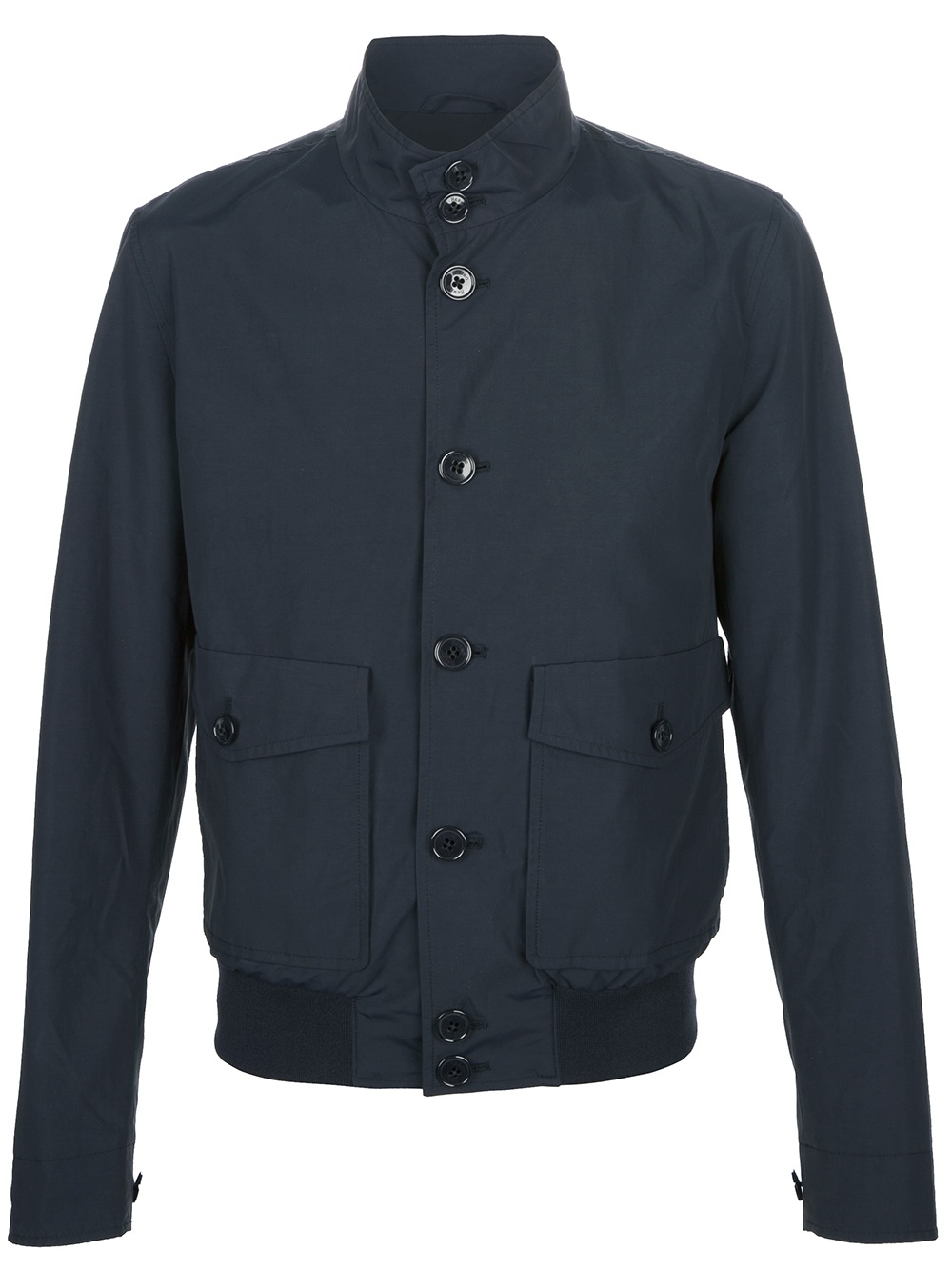 Herno Button Down Bomber Jacket in Blue for Men (navy) | Lyst