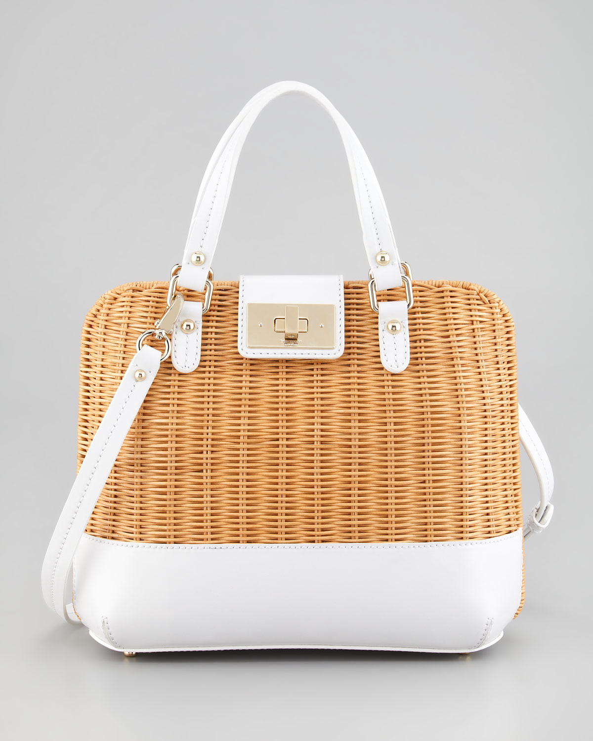 Lyst Kate Spade New York Waverly Terrace Medium Wicker Satchel Bag Gallery