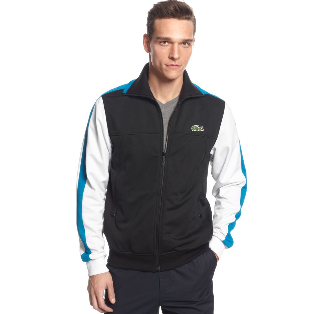 Lyst - Lacoste Andy Roddick Color Blocked Track Jacket in White for Men
