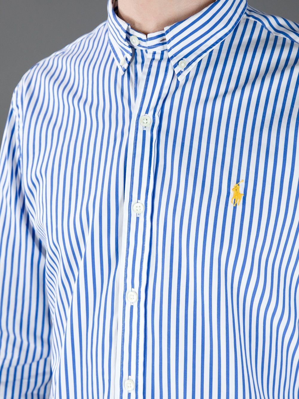 Polo Ralph Lauren Pinstripe Shirt in Blue for Men | Lyst