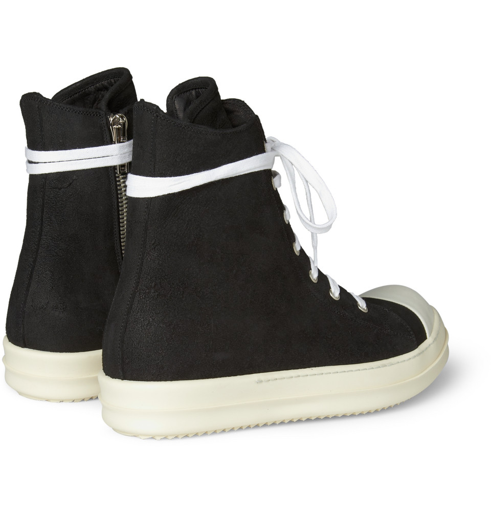 rick owens leather ramones high