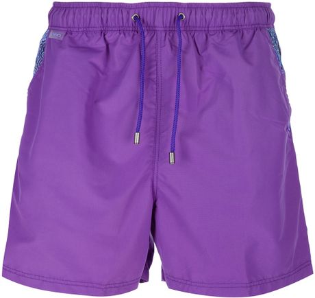 Etro Swim Shorts in Purple for Men | Lyst