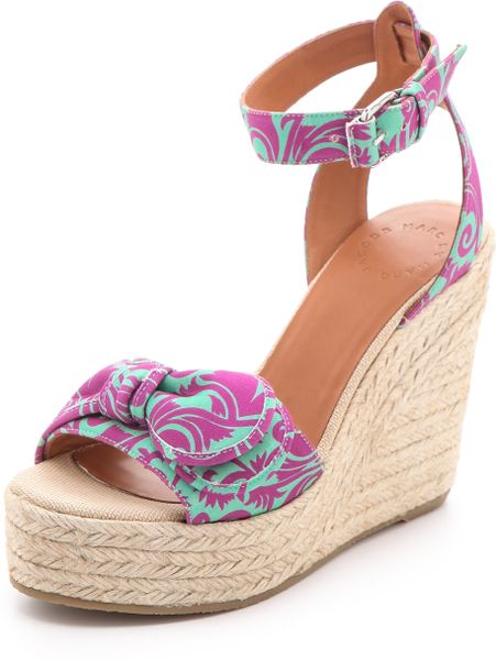 Marc By Marc Jacobs Pretty Know Wedge Espadrille Sandals in Purple ...